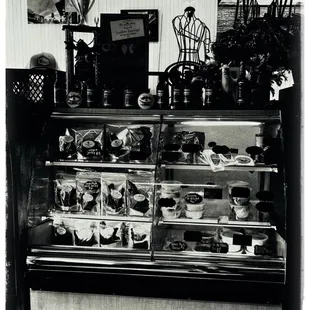 Display cases show some of the other goodies this wonderful sandwich shop offers