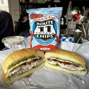 The Brittany and Chesapeake Crab chips