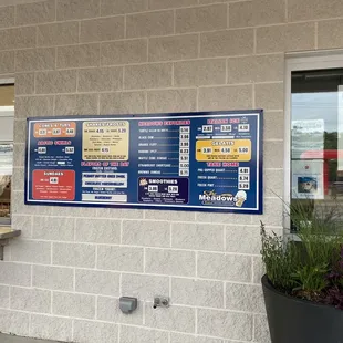 Menu-not as extensive as the other locations but still good!