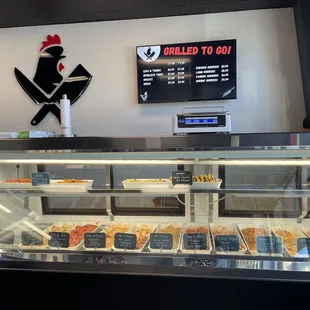 a variety of food items