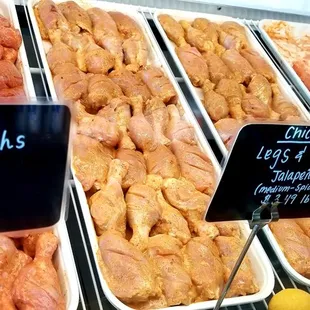 5 flavors to choose from in legs and thighs