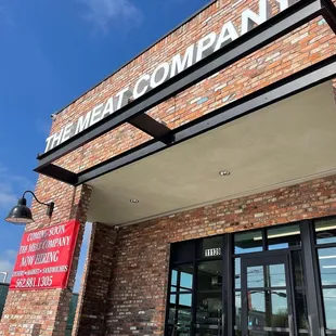 the entrance to the meat company