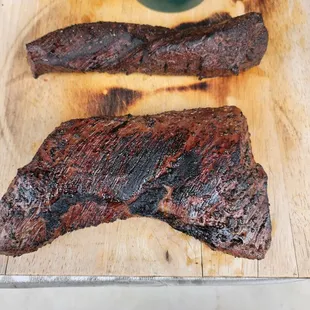Tri-tip and Hangar Steak. Souse Vide and seared! So damn good!