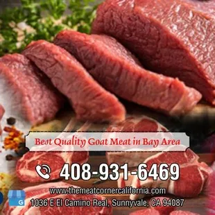 Top quality Fresh and marinated Halal meat, poultry and Fish sold. Terrific deal on wholesale rates available. The Meat Corner, Sunnyvale