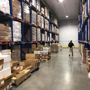 Owner, Steve, strolling through one of UWPs many meat freezers