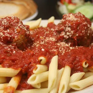 Penne and Meatballs