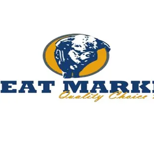 the logo for the meat market
