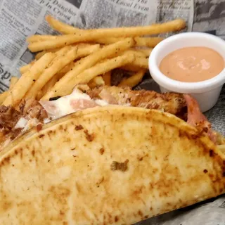 Spicy Burrata Fried Chicken