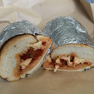 4 Meatballs Sub Style w/ provolone/mozzarella added