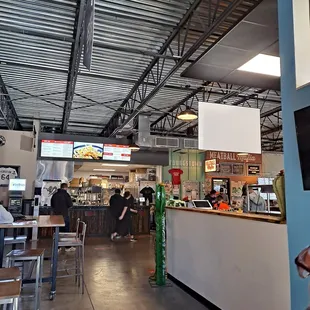 the inside of the restaurant