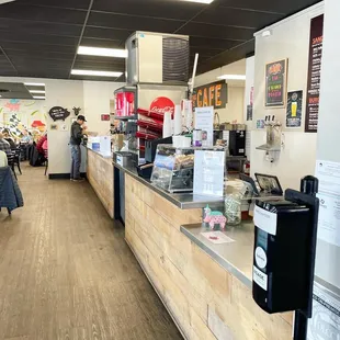 the interior of the restaurant