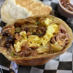 The Original Burrito up close