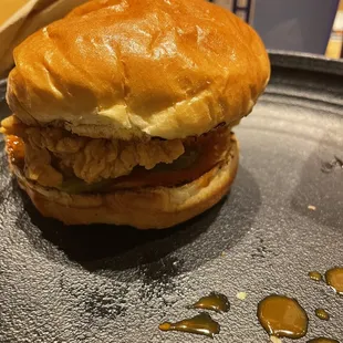 Nashville chicken sandwich