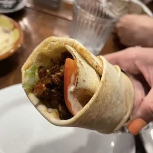 Lamb Shawarma Wrap