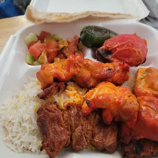 Chicken &amp; Beef kabob