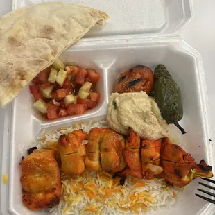 Chicken Kabob Plate