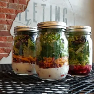 Raspberry Walnut and House Salads