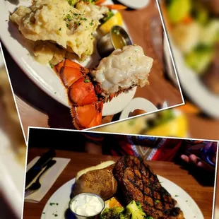 Surf and Turf and New York strip