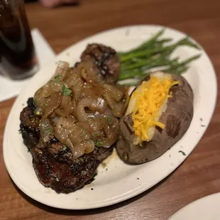 25oz ribeye special with asparagus