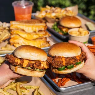 food, burgers