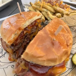 DOUBLE BBQ BACON MELTBURGER