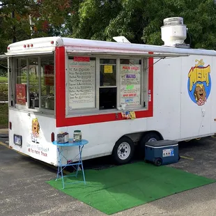 Food Truck, Napkins, and Beverage Cooler