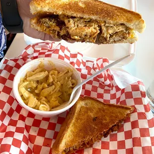 buff-a-que sandwich and side of mac and cheese. delicious! would definitely get again