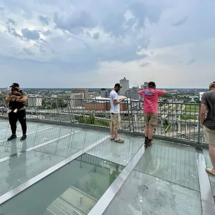 The observation deck from the top of The Pyramid.
