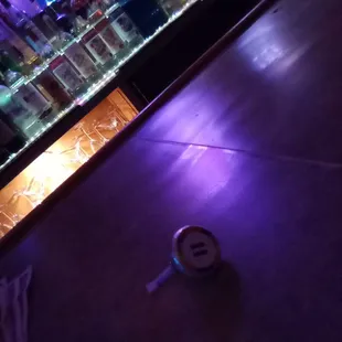 a clock on the floor