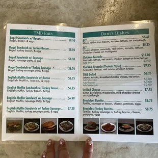 Food menu