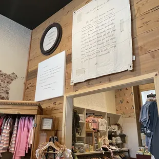 bit of the store's interior. Look at the exposed brick.