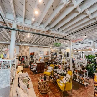 the interior of the store