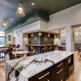 Inside, first floor.