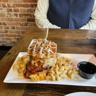 Chicken and waffles