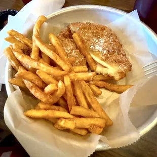 Monte Cristo with Garlic Parm Fries