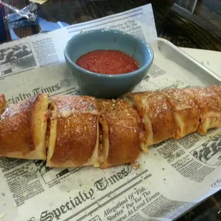 Smoked Bacon Pizza Rolls