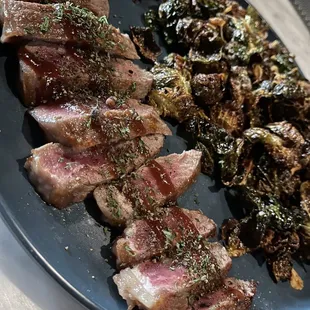 Steak Frites but with Brussel sprouts