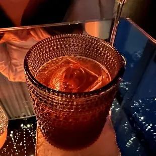 Kumo: mezcal, reposado tequila, sake, jasmine tea, lacto-fermented strawberry