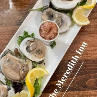 Fresh Oysters Dinner Feature