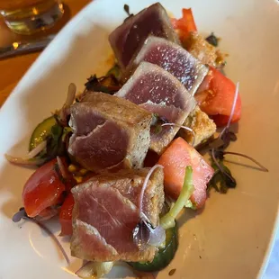 Yellowfin Tuna Poke Tacos