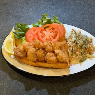 a plate of food on a counter