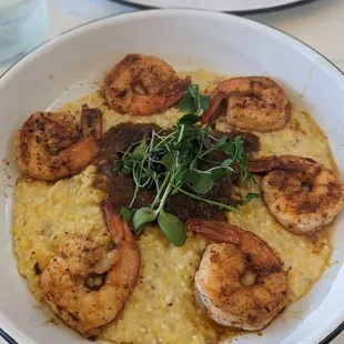 Shrimp &amp; Grits with homemade gravy.