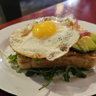 Avocado toast with egg