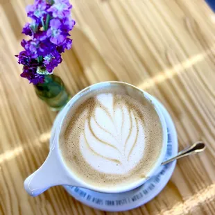 Lavender latte , oat milk
