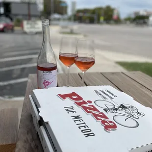 Pizza and wine!