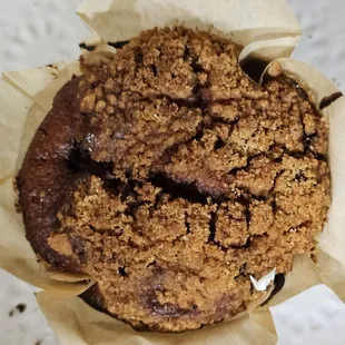 Top of Blueberry Muffin