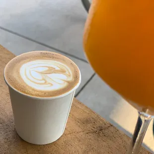 Cafe Latte &amp; Mimosa