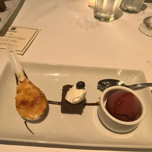 Dessert trio