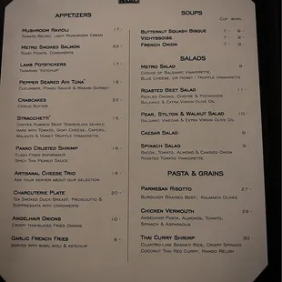 Menu October 2024