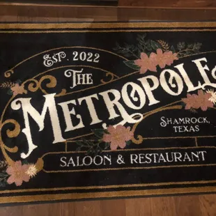 Welcome mat - established 2022 and we hope they&apos;re around for a long time!